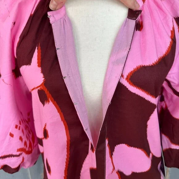 Tuckernuck Lyles Maxi Dress Pink Palm Sz XS NWOT - Picture 5 of 16